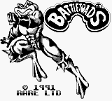 Battletoads title screen for GameBoy